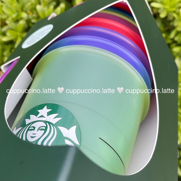 🌈NEW SET✨Starbucks 2022 Summer Neon Hot Cups & Sunlight Activated Cold Cups - Picture 6 of 13